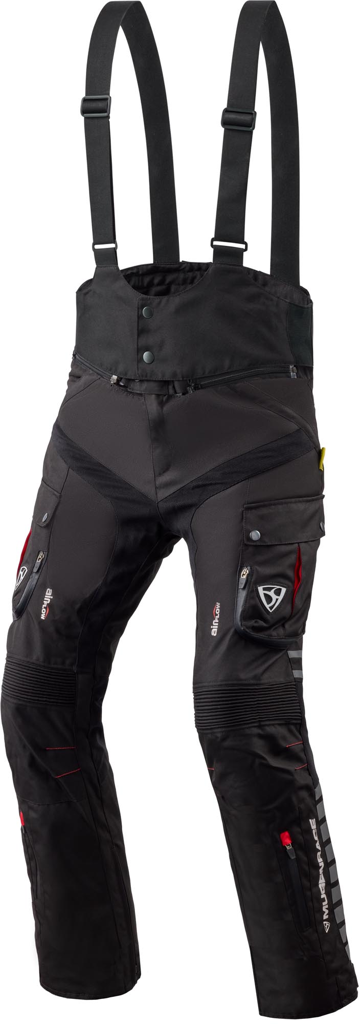 MUGENRACE Viaggiare Pantalon textile de moto imperméable, noir, taille 5XL pour Hommes