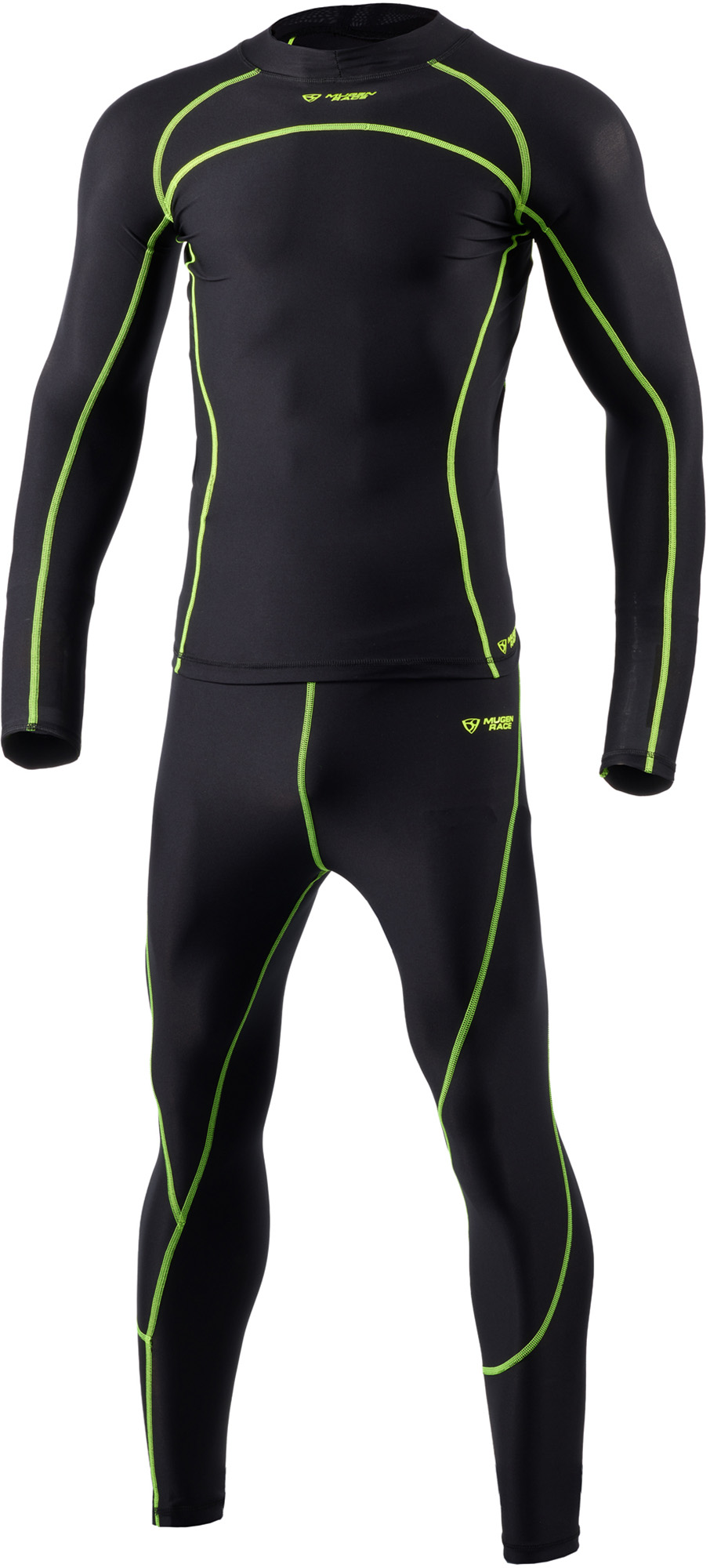 MUGENRACE Sottolineare Sous-vêtement deux pièces, noir, taille 3XL pour Hommes