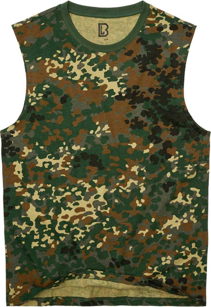 Brandit ärmelloses Shirt, schwarz-grün, Größe 3XL für Männer