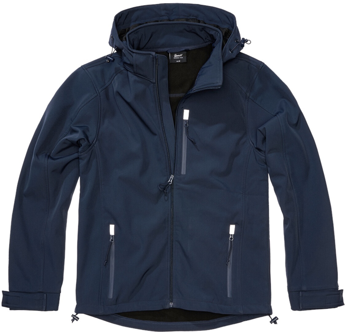 Brandit Hurricane Softshell Veste, bleu, taille L pour Hommes