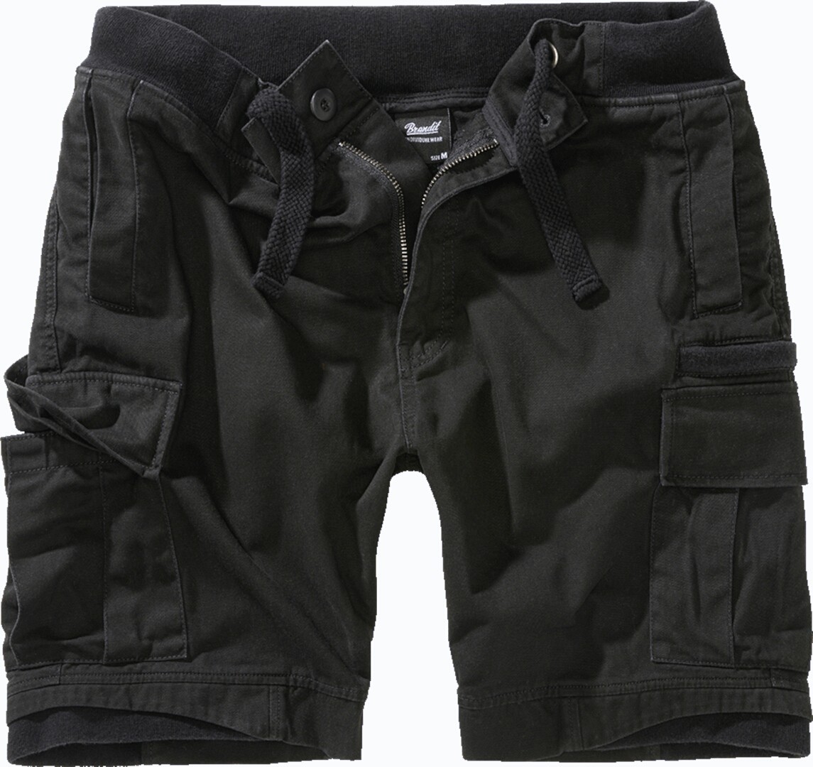 Brandit Packham Vintage Cargo Shorts, Black, Size 6XL For Men