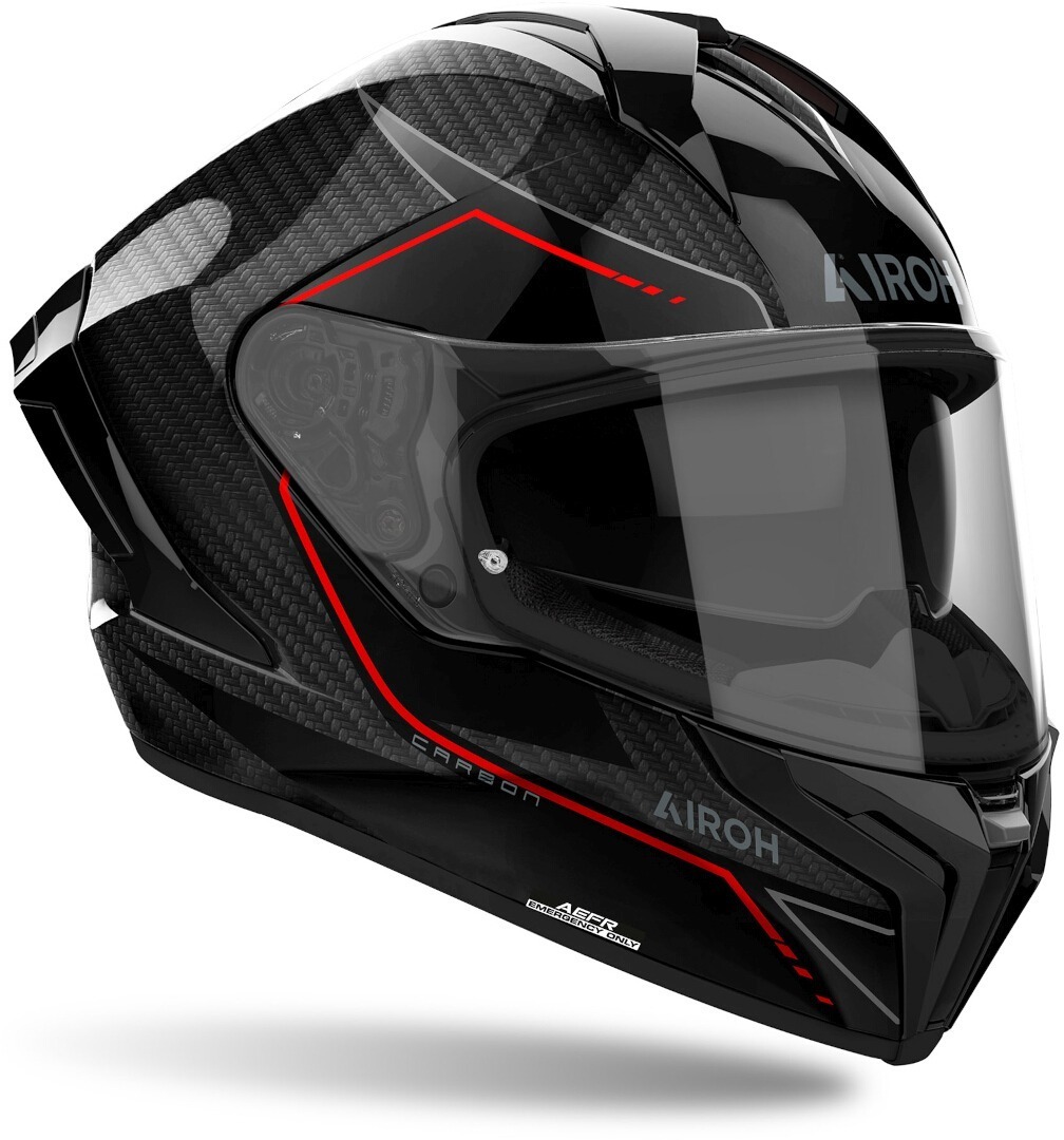 Side view of Airoh Matryx Carbon Stylish Helmet, Size 2XL for Men