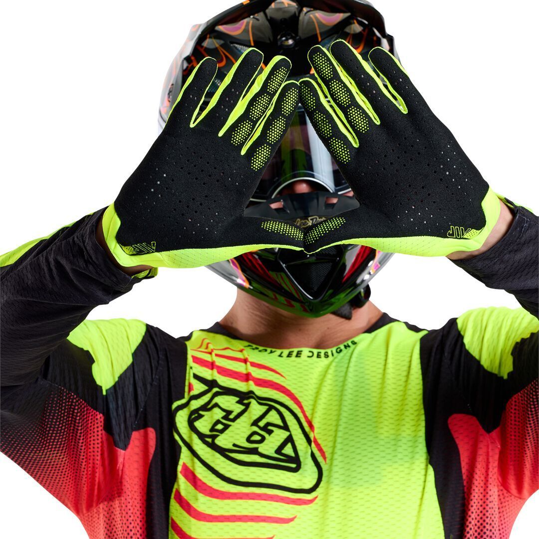 Photos - Cycling Gloves TLD Troy Lee Designs Air Mono Motocross Gloves, yellow, Size 2XL for Men 
