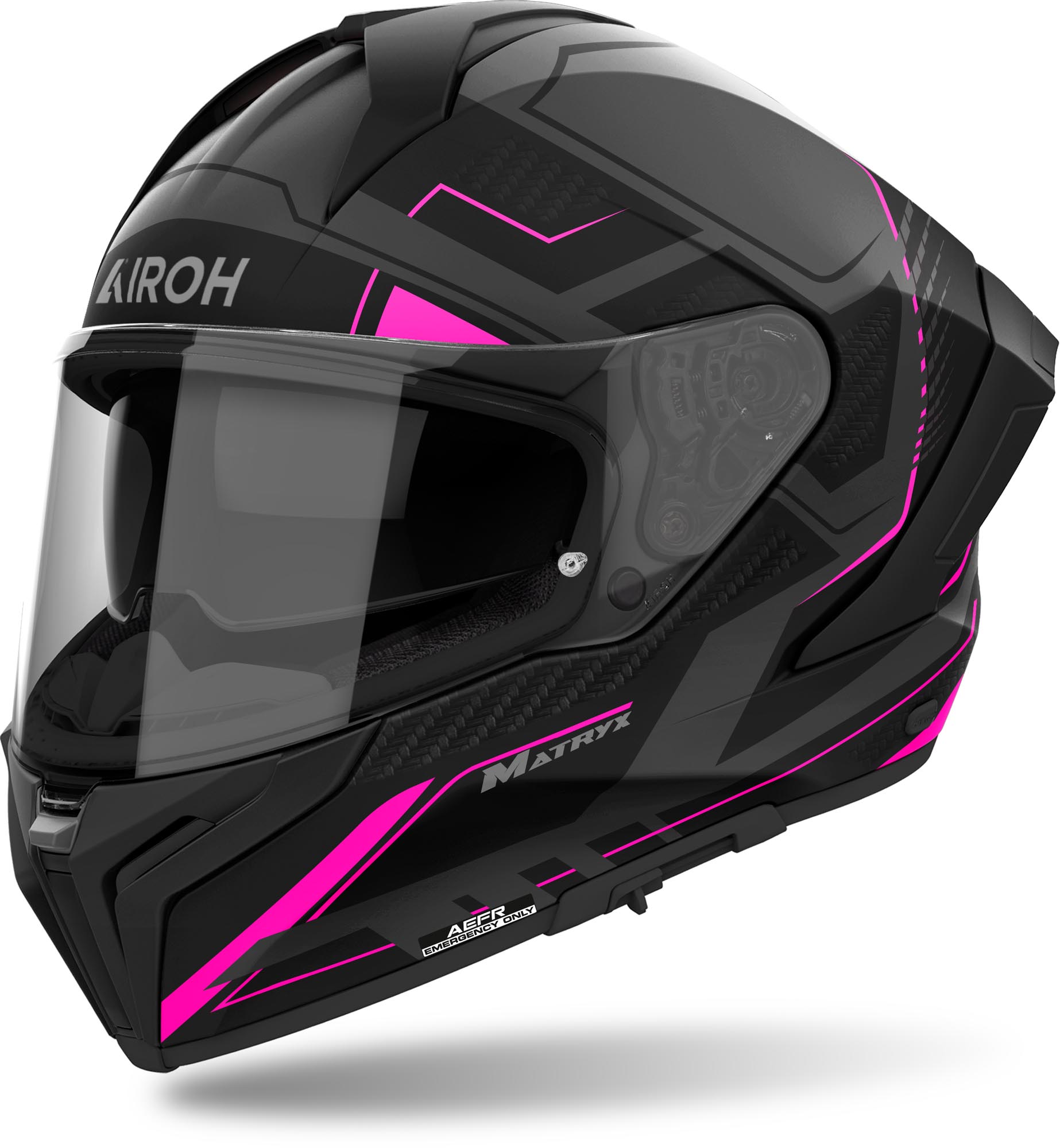 Airoh Men's Grey Pink Matryx Rocket Helmet, Grey-Pink, Size Xs For