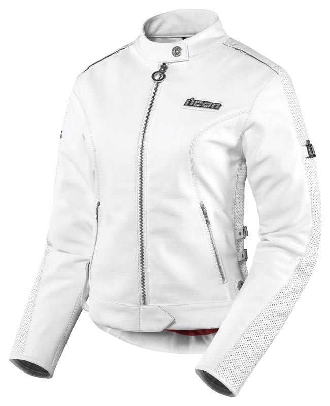 Icon Hella damer motorsykkel skinnjakke 2nd valg vare