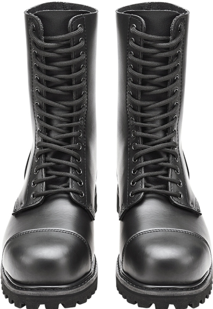 Brandit Men's Black Vegantom 14 Eyelet Boots, Size 46 For
