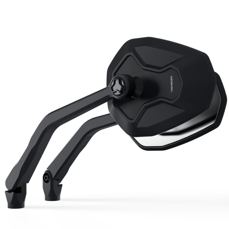 HIGHSIDER pro Styre Spegel Ventura-RS Svart (Par)