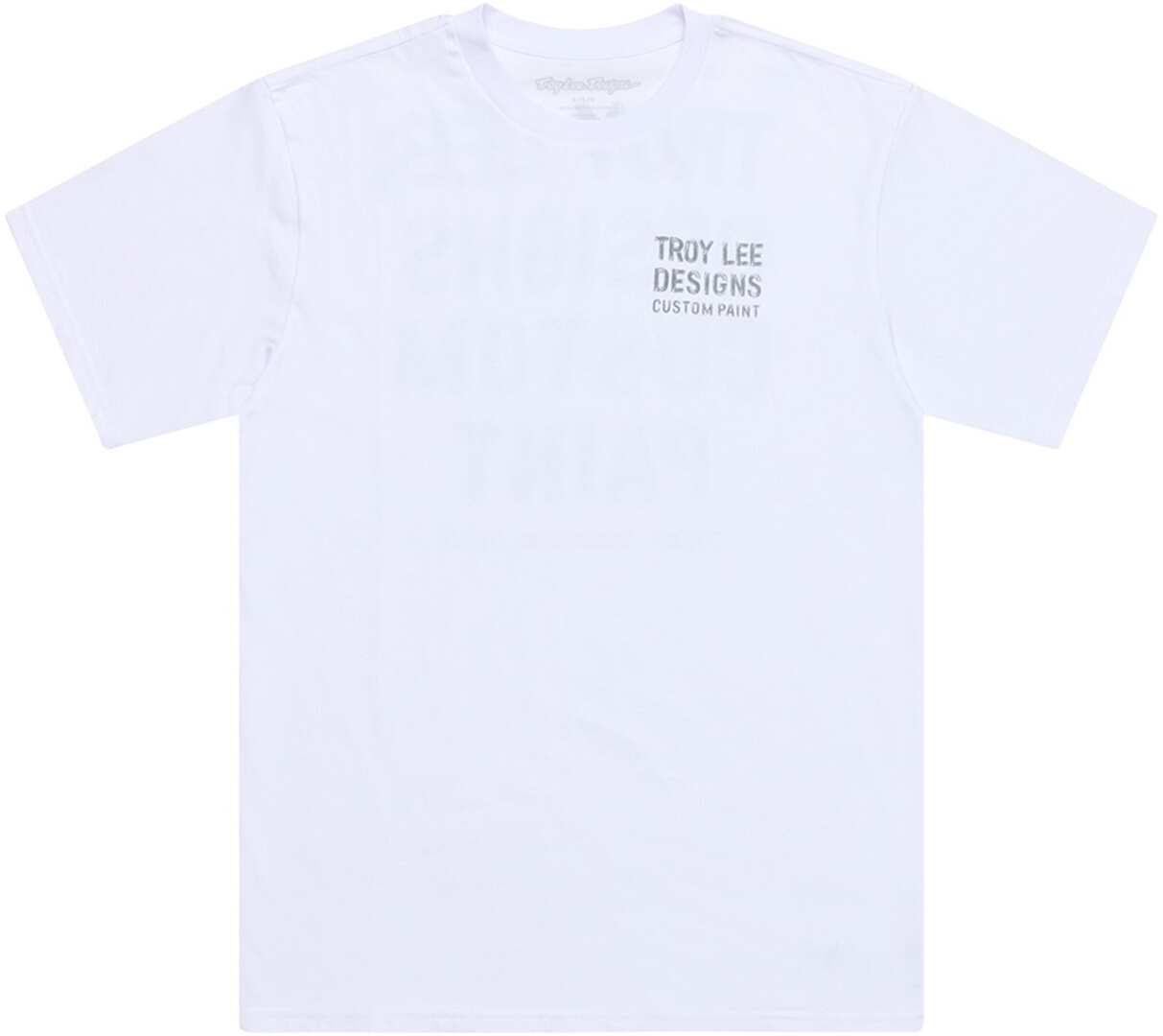 Troy Lee Designs Paint Shop T-Shirt, white, Size L for Men-image-632449434