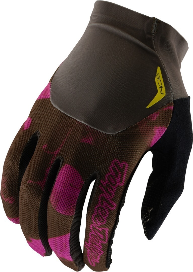 Troy Lee Designs Ace Scrubland Bicycle Gloves, black-green, Size L for Men-image-656951615