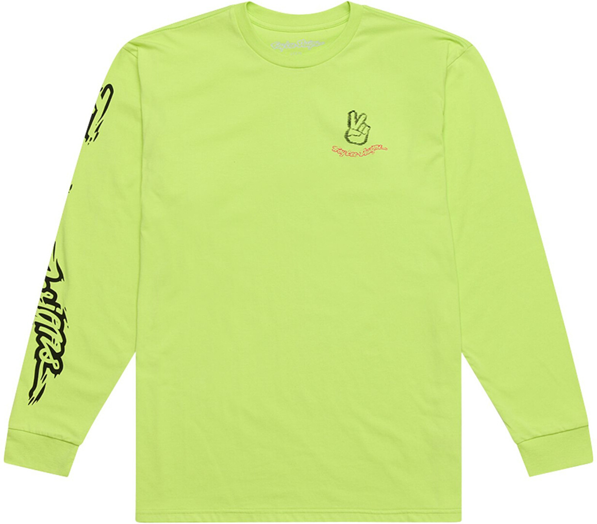 Troy Lee Designs Peace Out Longsleeve, yellow, Size M for Men-image-642080369