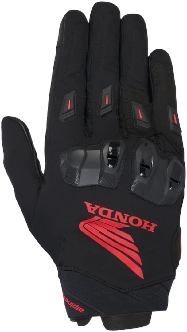 Alpinestars Men's Black Red Honda Sp X 3 Motorcycle Gloves, Black-Red, Size L For