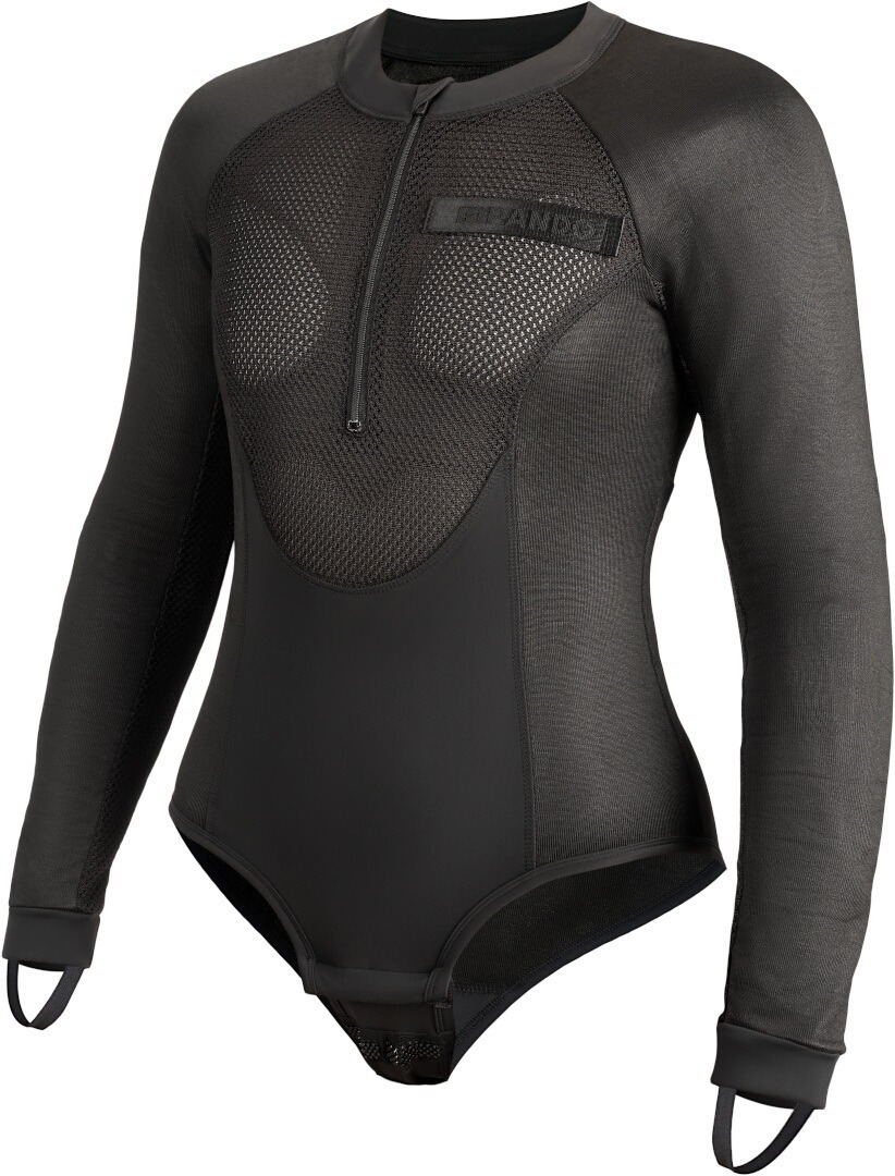 Pando Moto Bia Mesh Chemise de protection à manches longues pour femmes, noir, taille 2XL