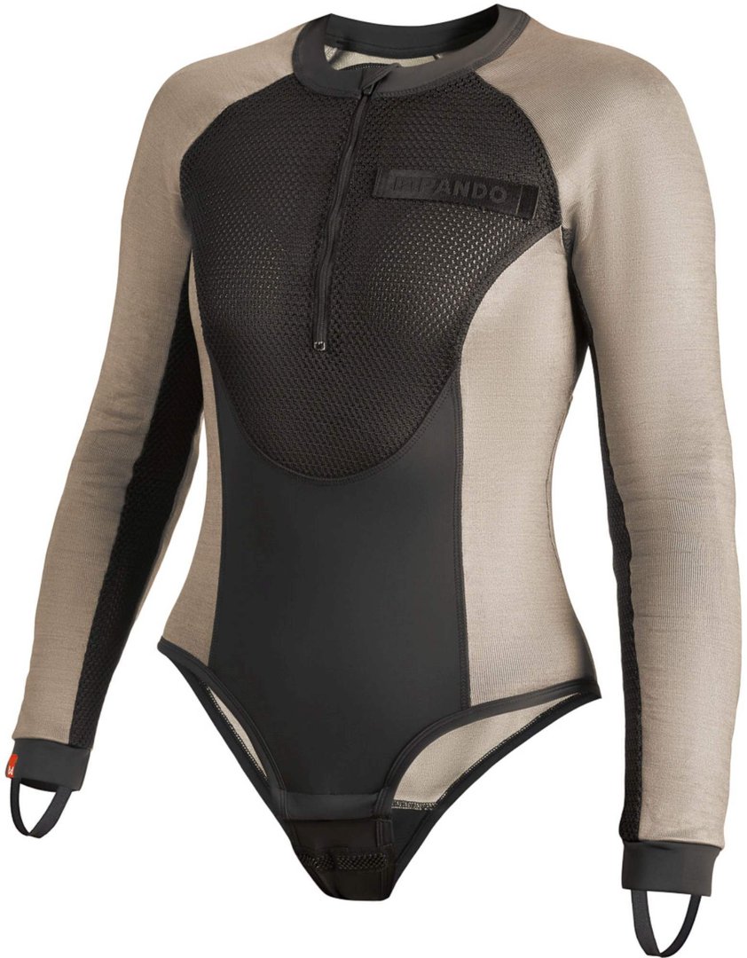 Pando Moto Bia Mesh Chemise de protection à manches longues pour femmes, gris, taille L