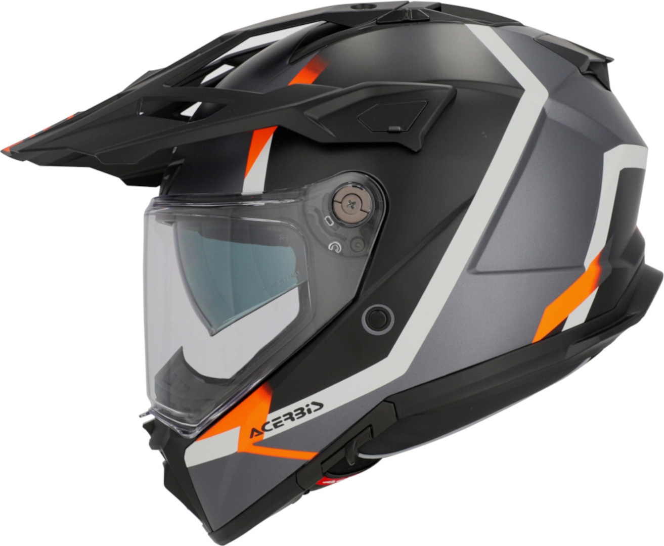 Side view of Acerbis Attack Graphic Enduro Helmet, black-orange, Size 2XL for Men