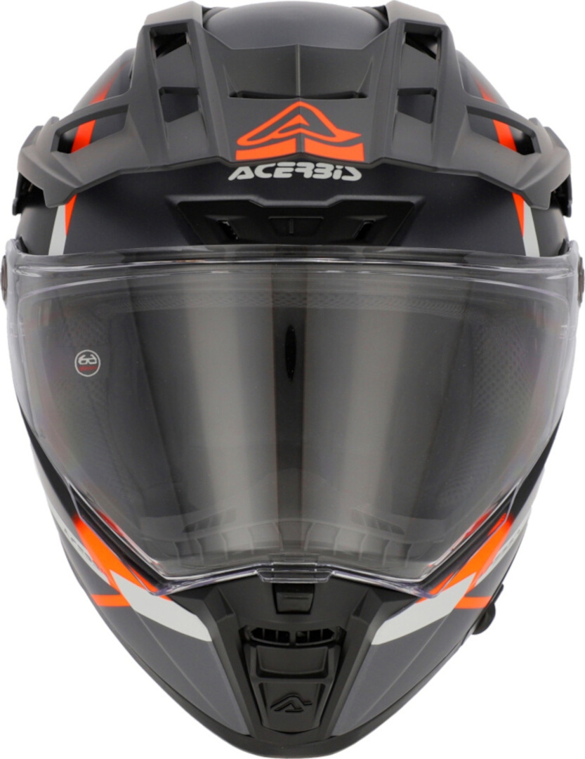 Side view of Acerbis Attack Graphic Enduro Helmet, black-orange, Size 2XL for Men