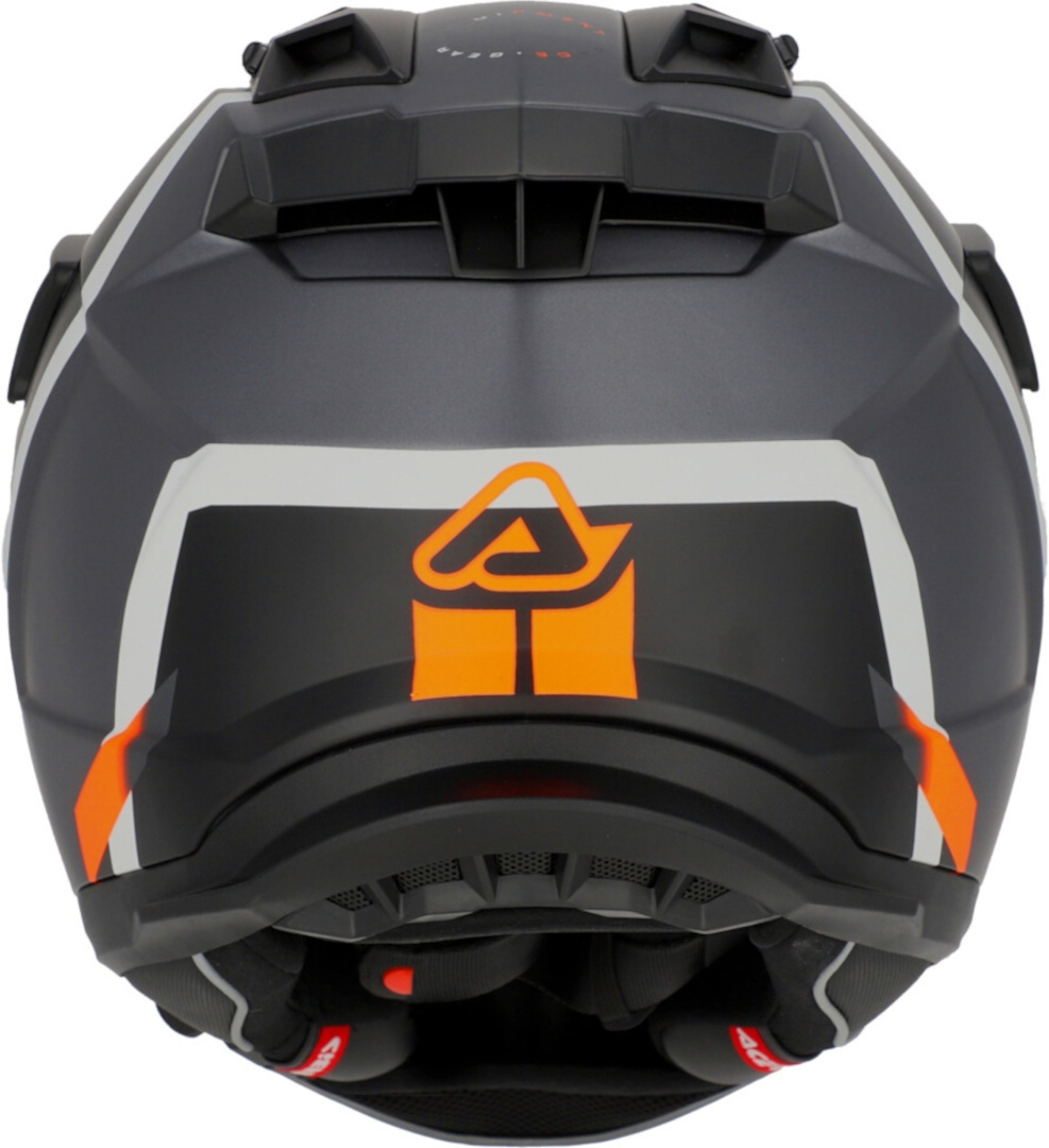 Side view of Acerbis Attack Graphic Enduro Helmet, black-orange, Size 2XL for Men