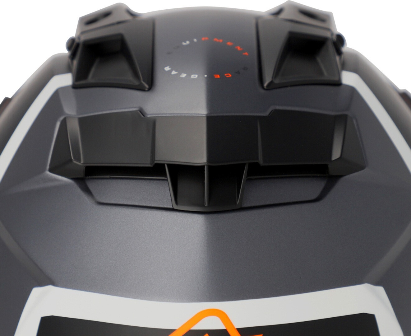 Side view of Acerbis Attack Graphic Enduro Helmet, black-orange, Size 2XL for Men