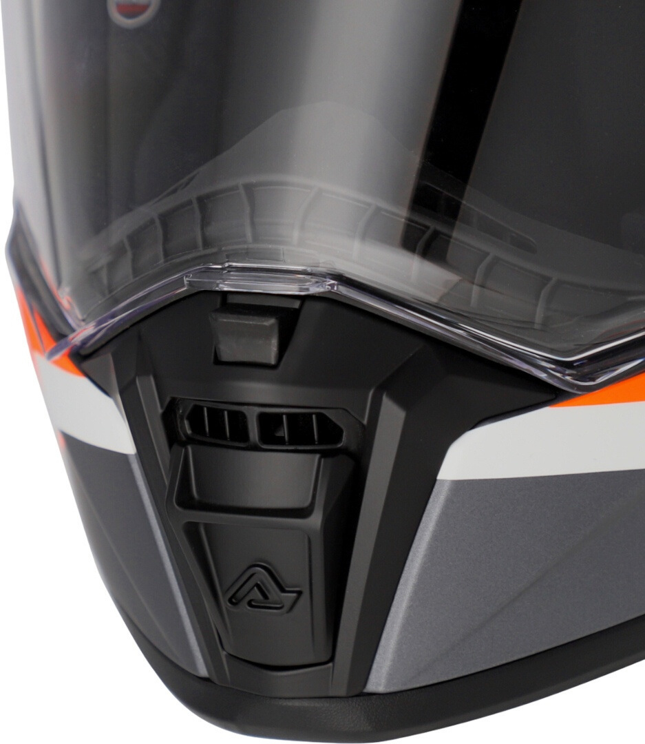 Side view of Acerbis Attack Graphic Enduro Helmet, black-orange, Size 2XL for Men