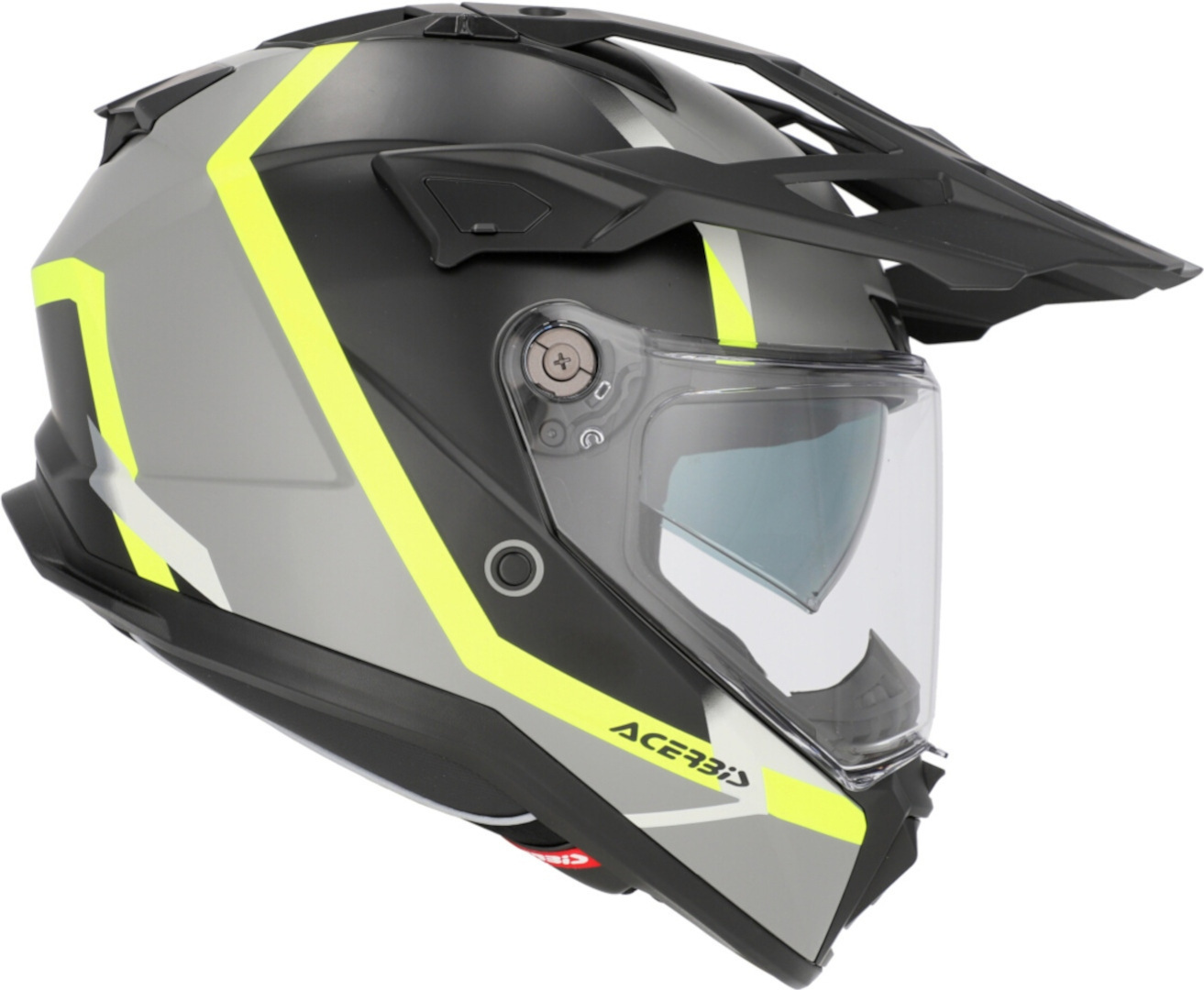 Side view of Acerbis Attack Graphic Enduro Helmet, black-yellow, Size L for Men