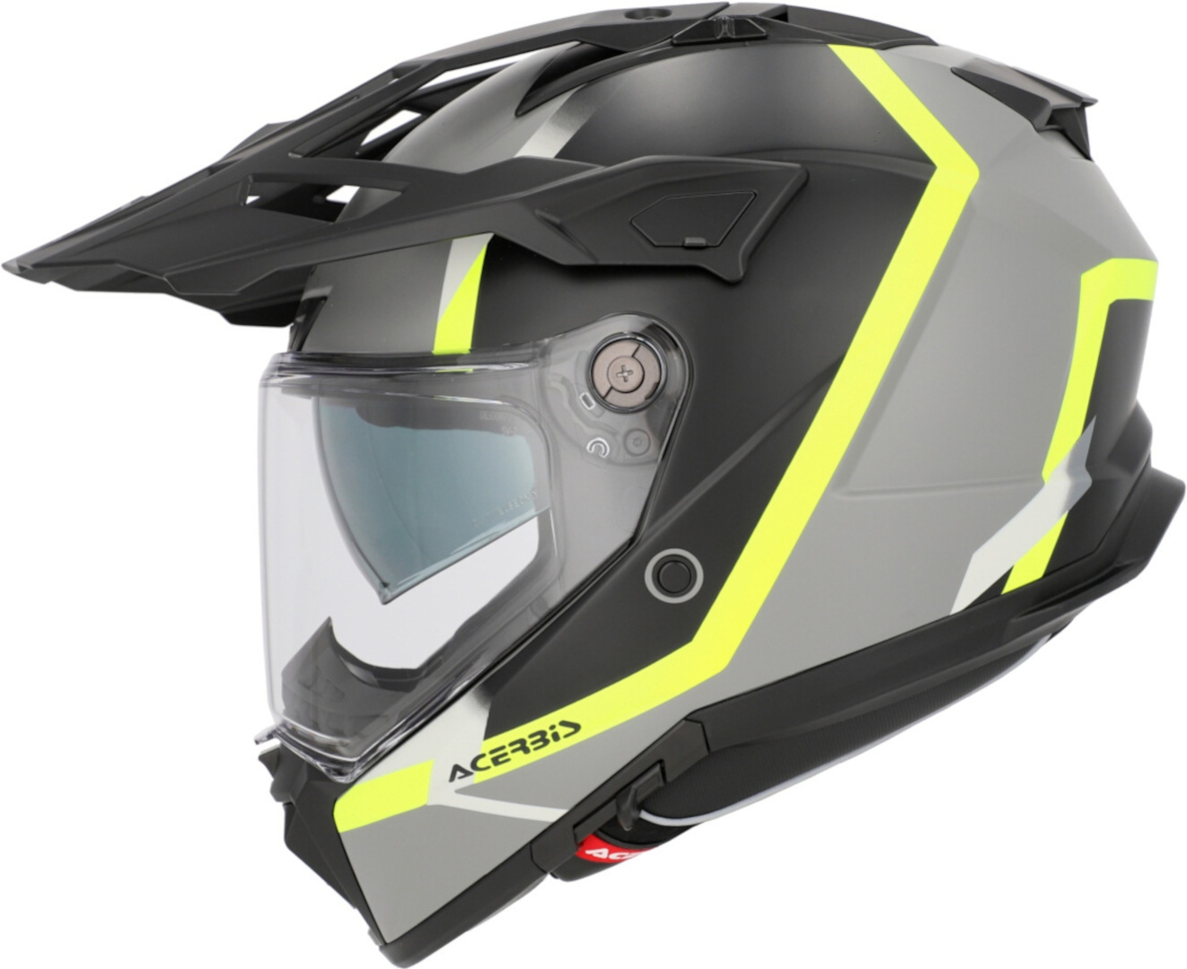 Side view of Acerbis Attack Graphic Enduro Helmet, black-yellow, Size L for Men