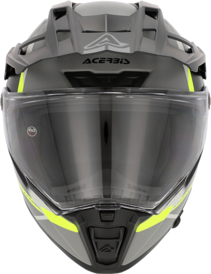 Side view of Acerbis Attack Graphic Enduro Helmet, black-yellow, Size L for Men