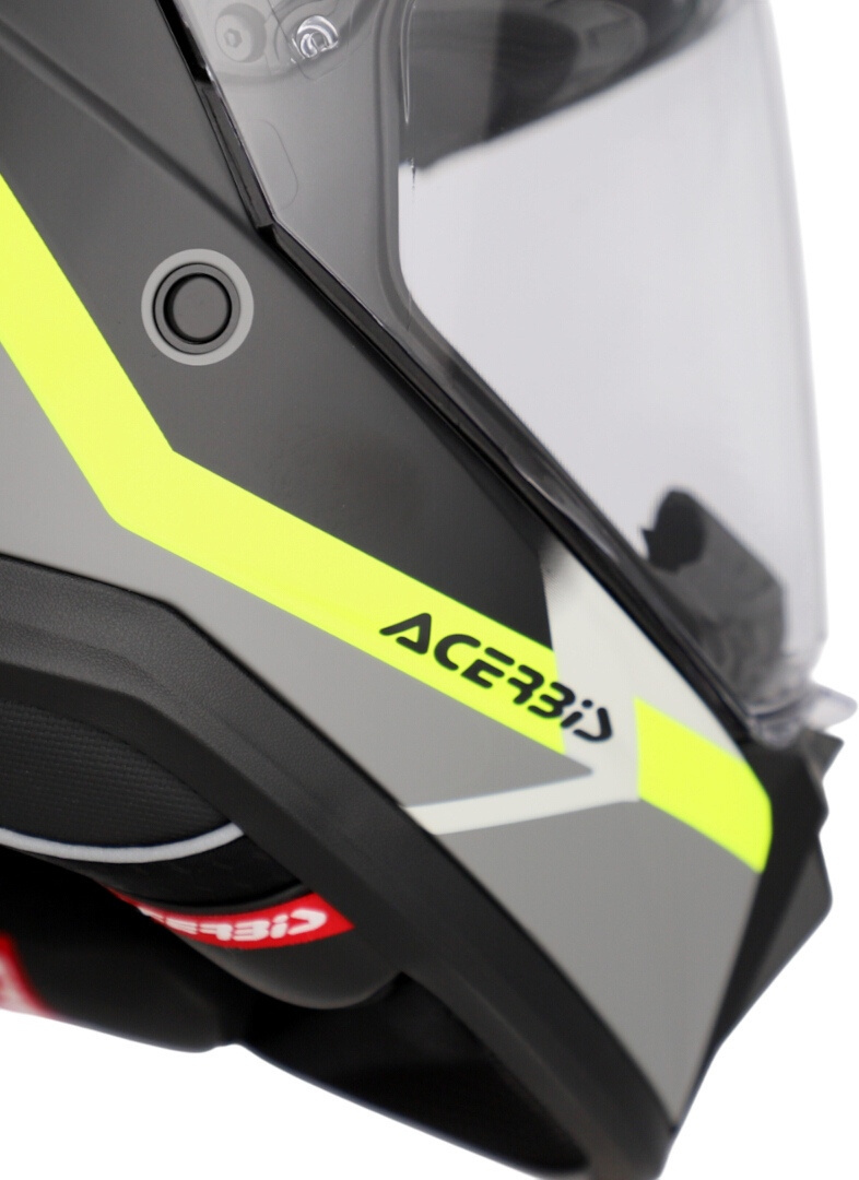 Side view of Acerbis Attack Graphic Enduro Helmet, black-yellow, Size L for Men