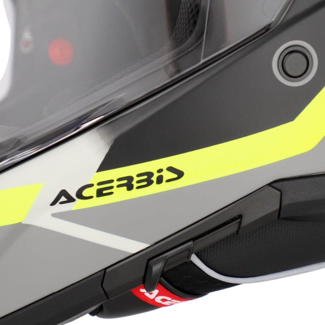 Side view of Acerbis Attack Graphic Enduro Helmet, black-yellow, Size L for Men