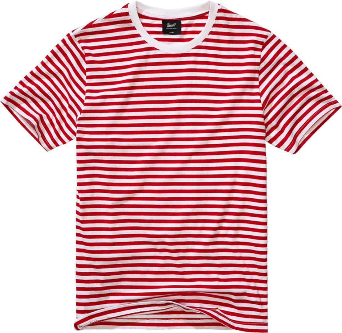 Brandit Stripe Jersey T-shirt, blanc-rouge, taille 3XL pour Hommes
