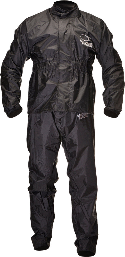 MUGENRACE RS-2 Two-Piece Motorcycle Rain Suit, black, Size 3XL for Men-image-189118066