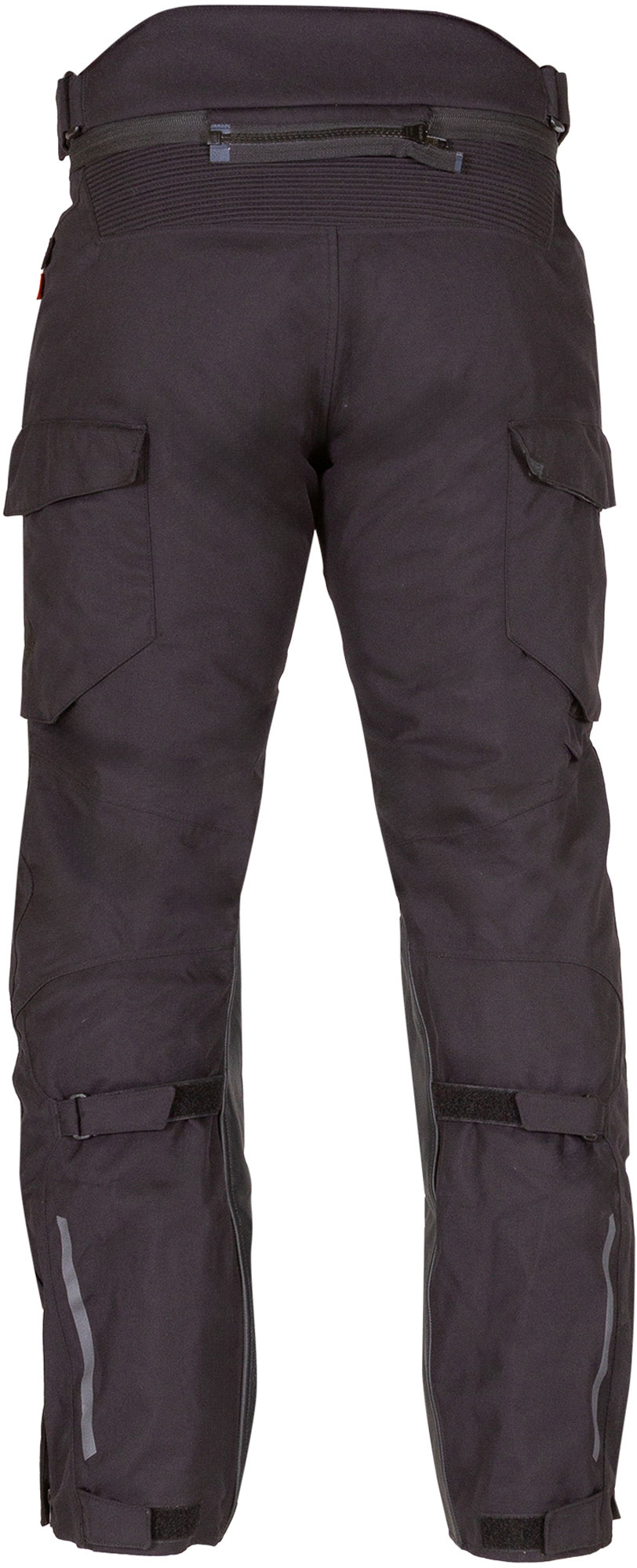Side view of Merlin Akashi Pro D30 Laminate Motorcycle Textile Pants, black, Size L for Men