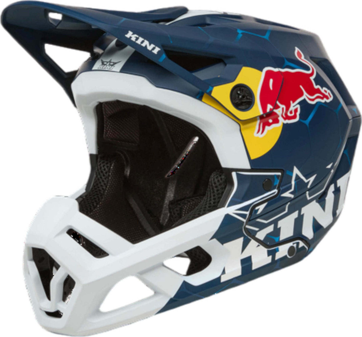 Kini Red Bull EC 1.0 Downhill Helmet, white-turquoise-blue, Size XL for Men-image-905124440