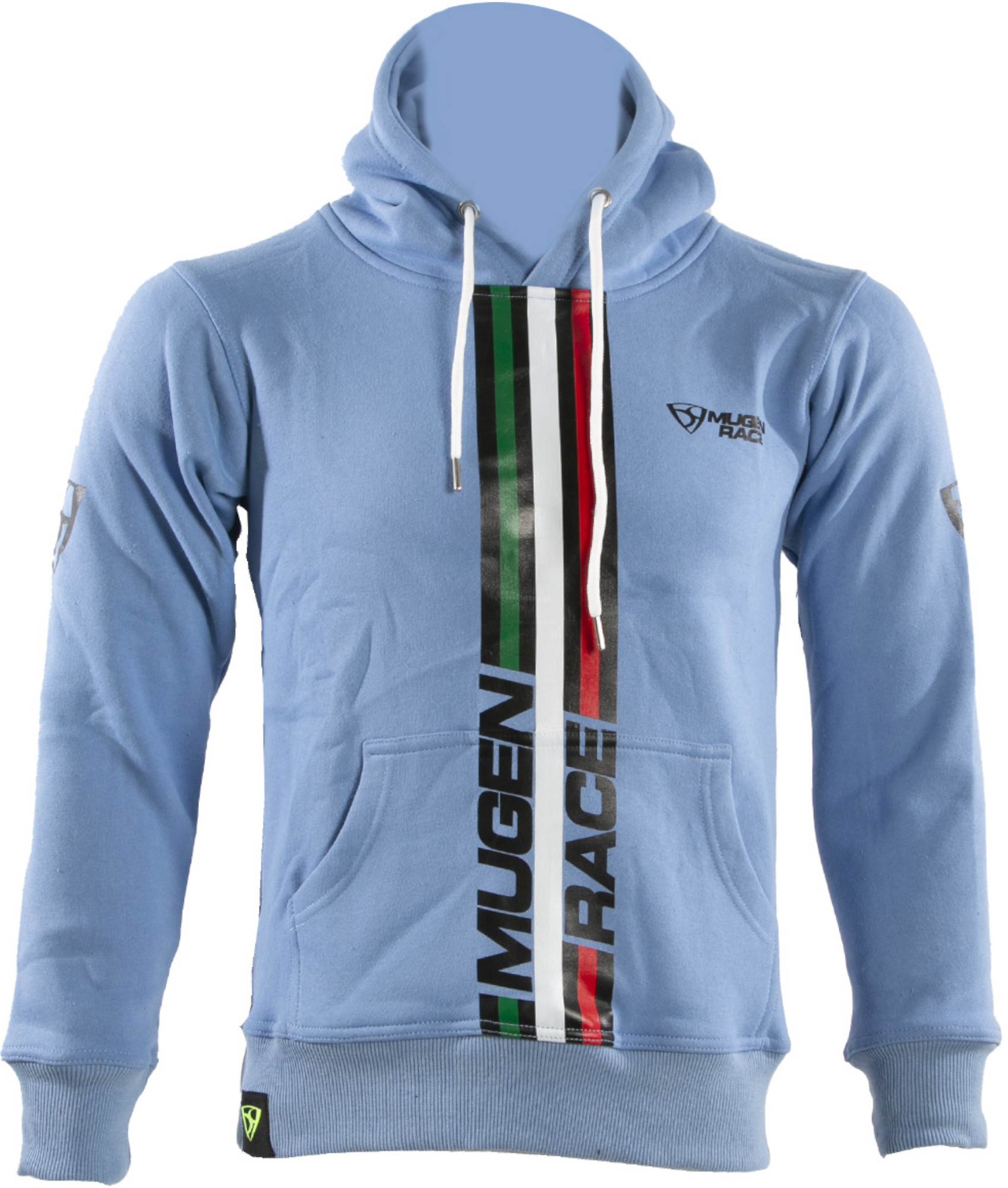 MUGENRACE Stripe Hoodie Hoodie, blue, Size 3XL for Men