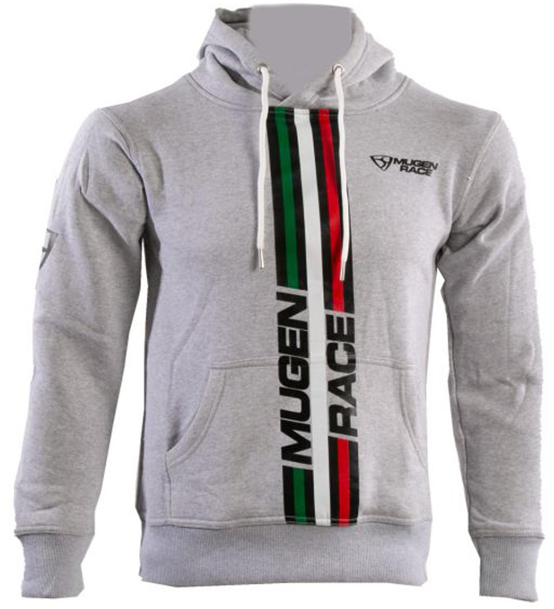 MUGENRACE Stripe Hoodie Capuche, gris, taille L pour Hommes