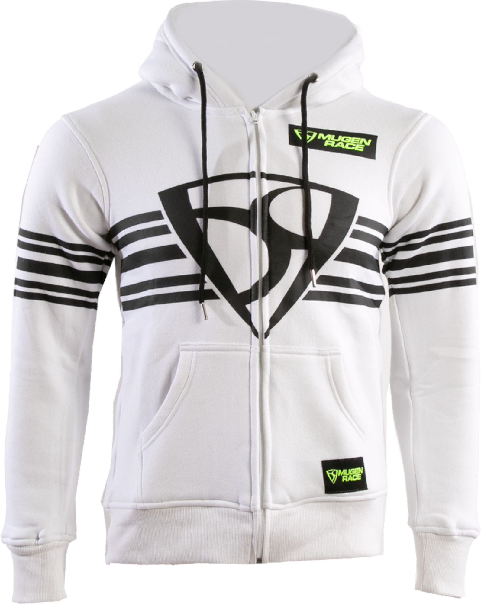 Mugenrace Shield Zip Hoodie Zip Hoodie, White, Size 2XL For Men