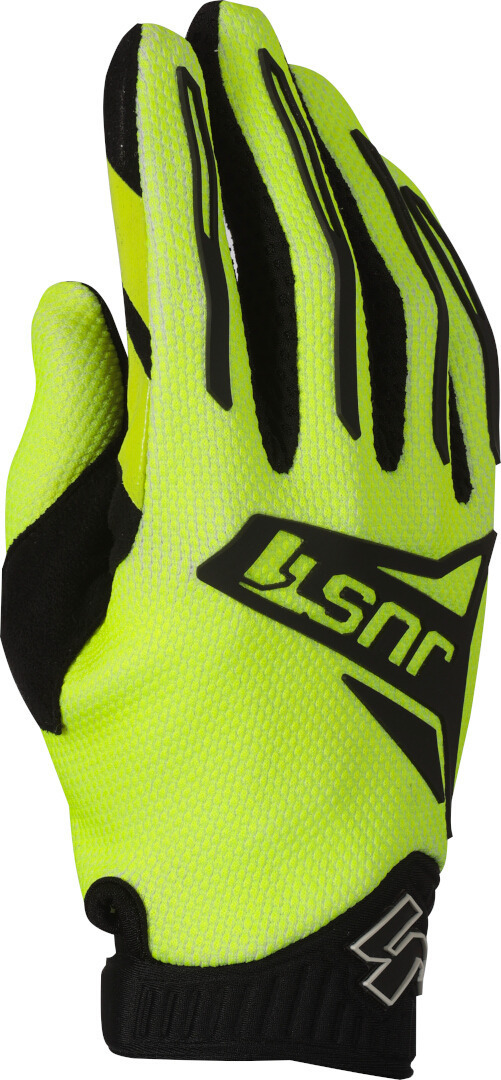 Just1 J-Force 2.0 Gants de motocross, noir-jaune, taille M pour Hommes