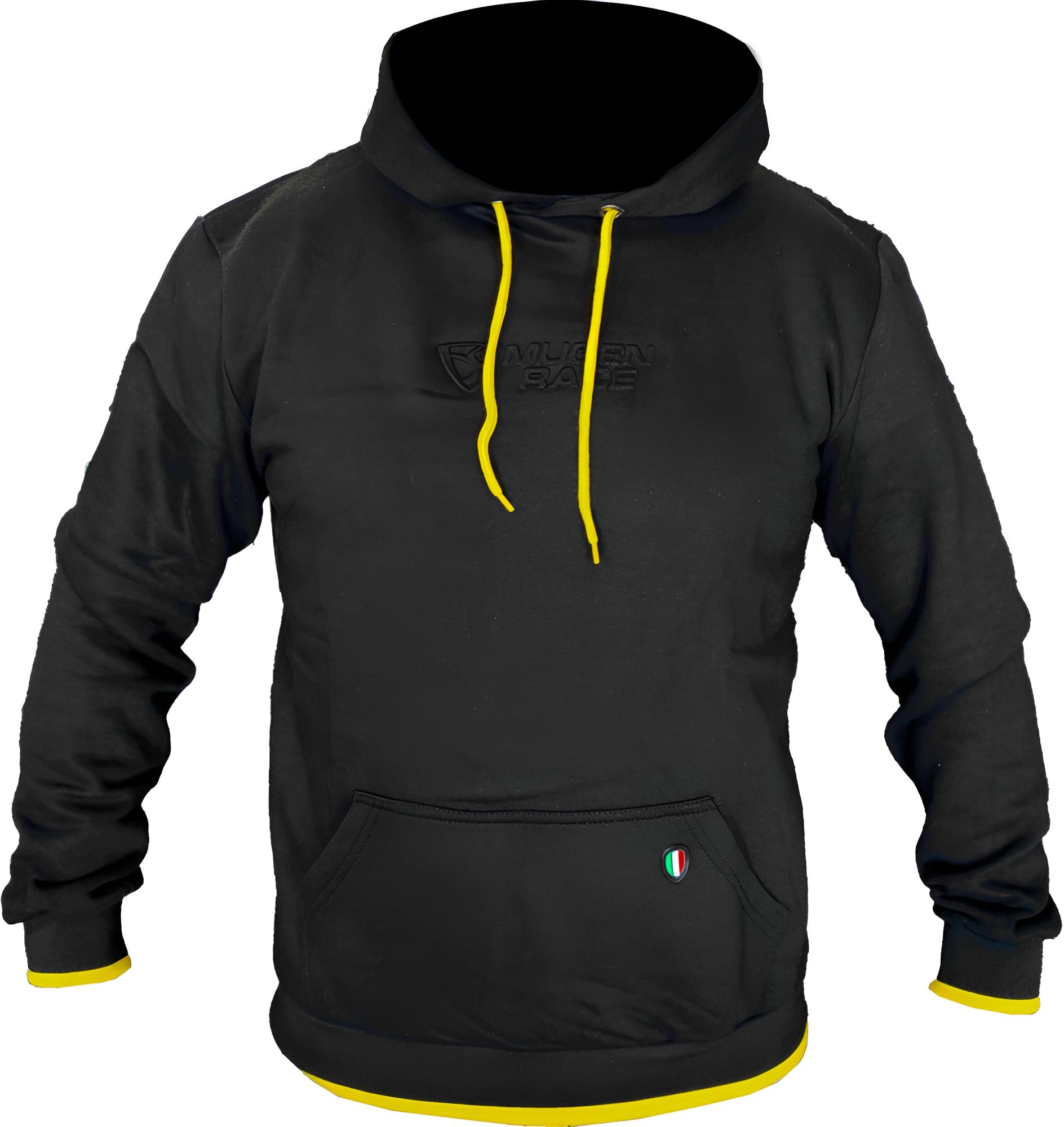 MUGENRACE Blacky Hoodie Capuche, noir-jaune, taille M pour Hommes