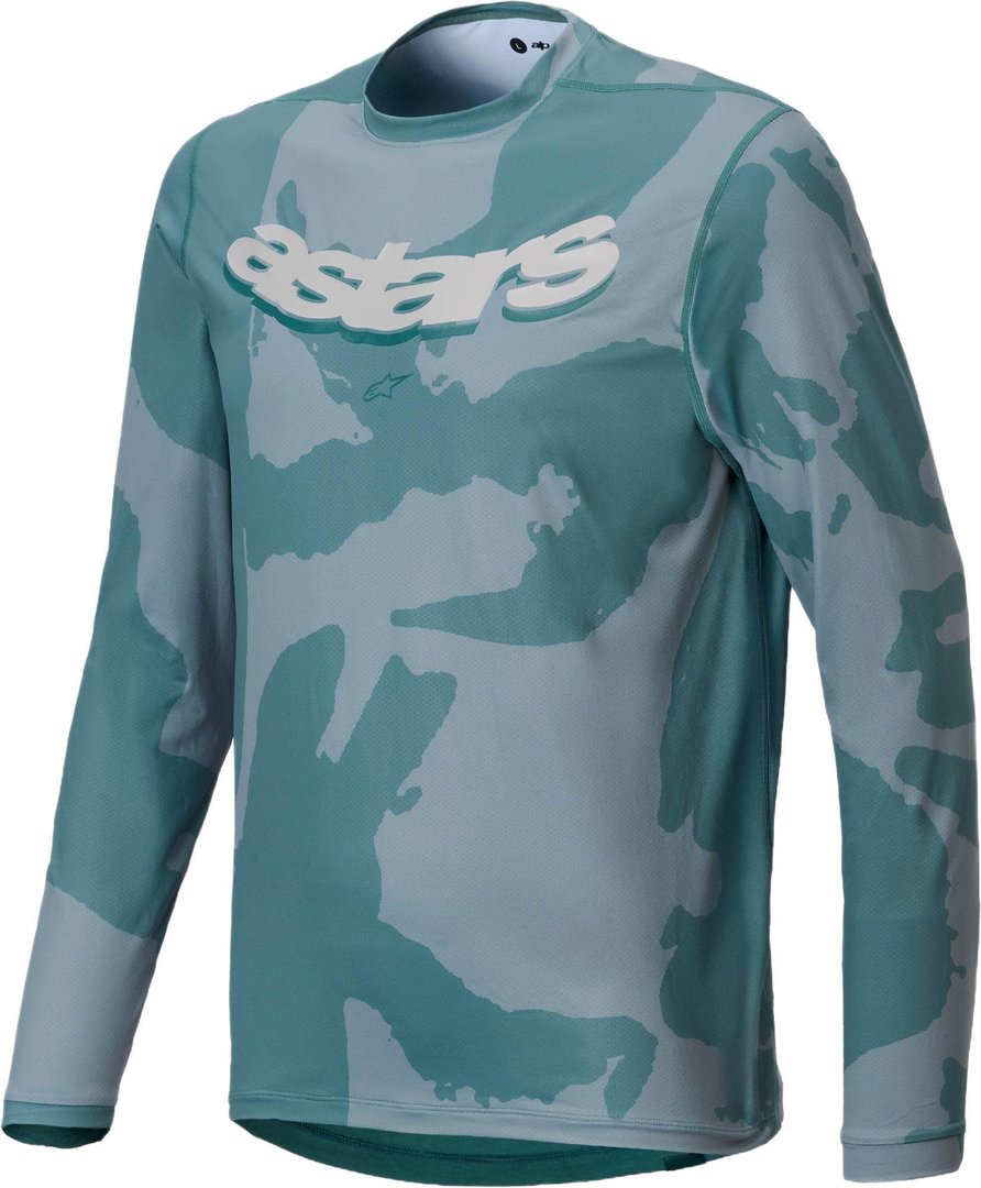 Alpinestars A-Dura Hollow Camo Bicycle Jersey, green, Size L for Men-image-642147742