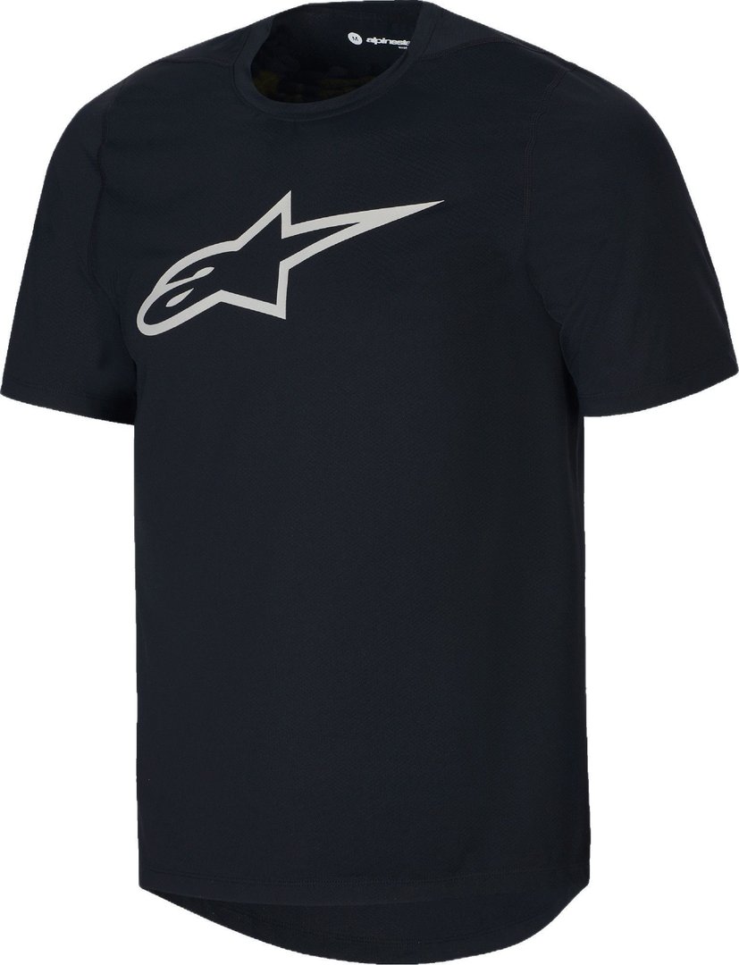 Alpinestars A-Dura Short Sleeve Bicycle Jersey, black, Size XL for Men-image-981466421