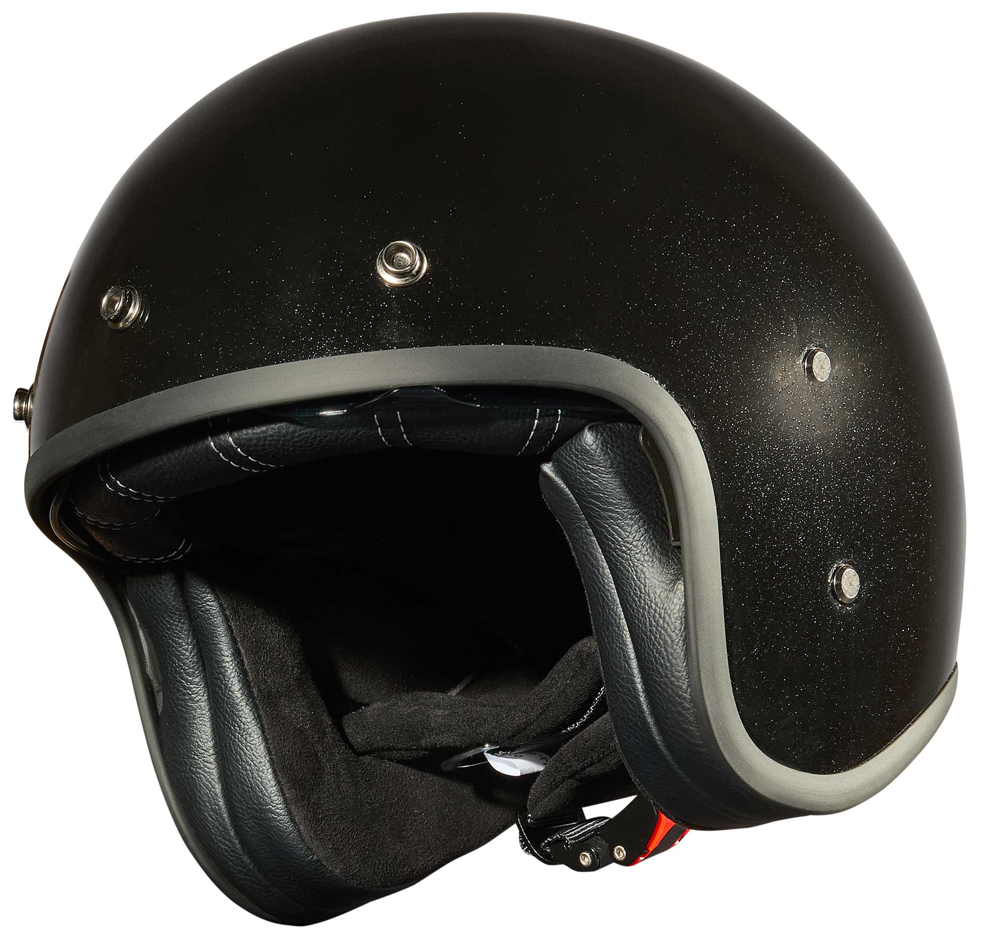 Peroz Filus Открытый шлем Черный металлик M 