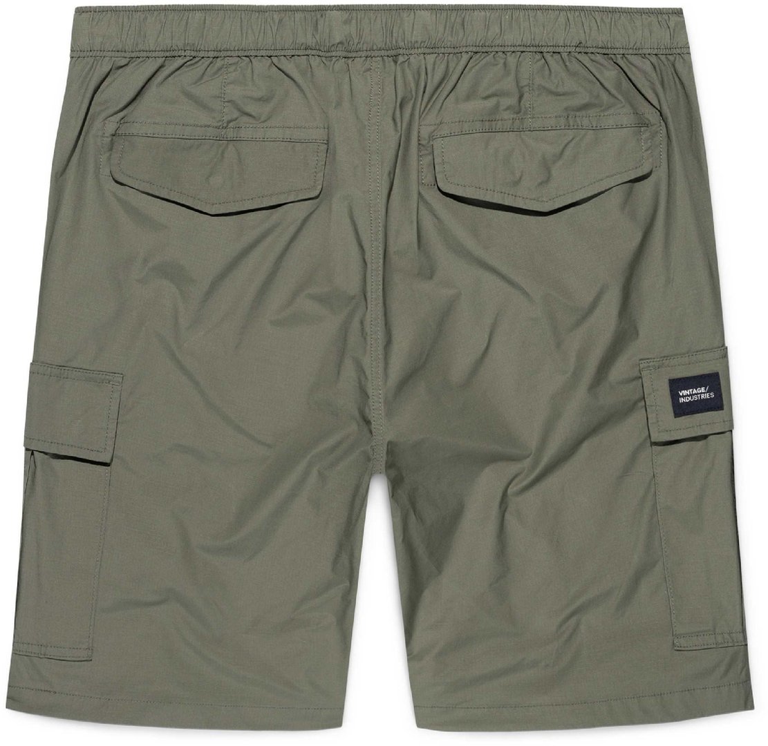 Side view of Vintage Industries Elliott Textile Shorts, green, Size 2XL for Men
