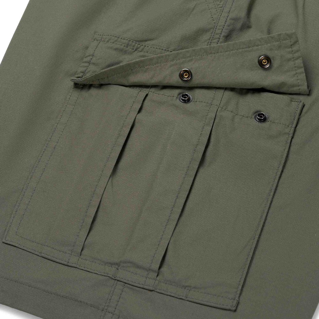 Side view of Vintage Industries Elliott Textile Shorts, green, Size 2XL for Men