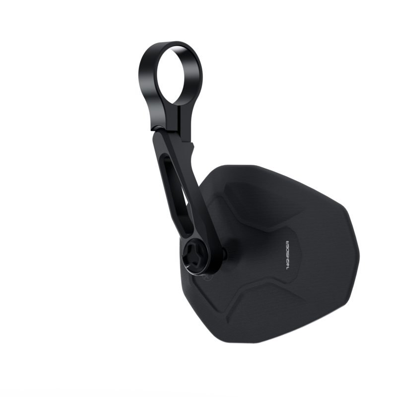 HIGHSIDER Rétroviseur d'embout de guidon pro Ventura-RS court - noir
