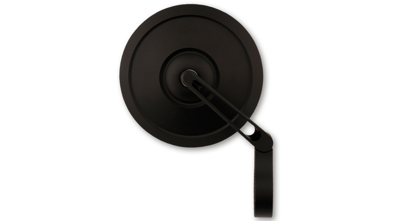 HIGHSIDER Rétroviseur d'embout de guidon pro Retro court - noir