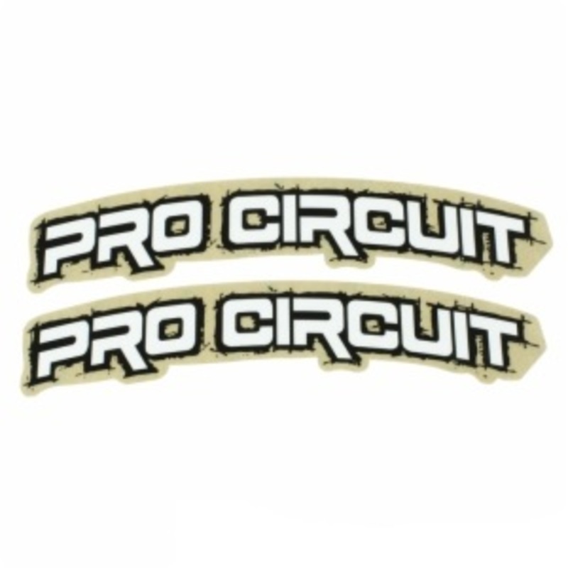 PRO CIRCUIT Naklejki na błotniki w stylu retro