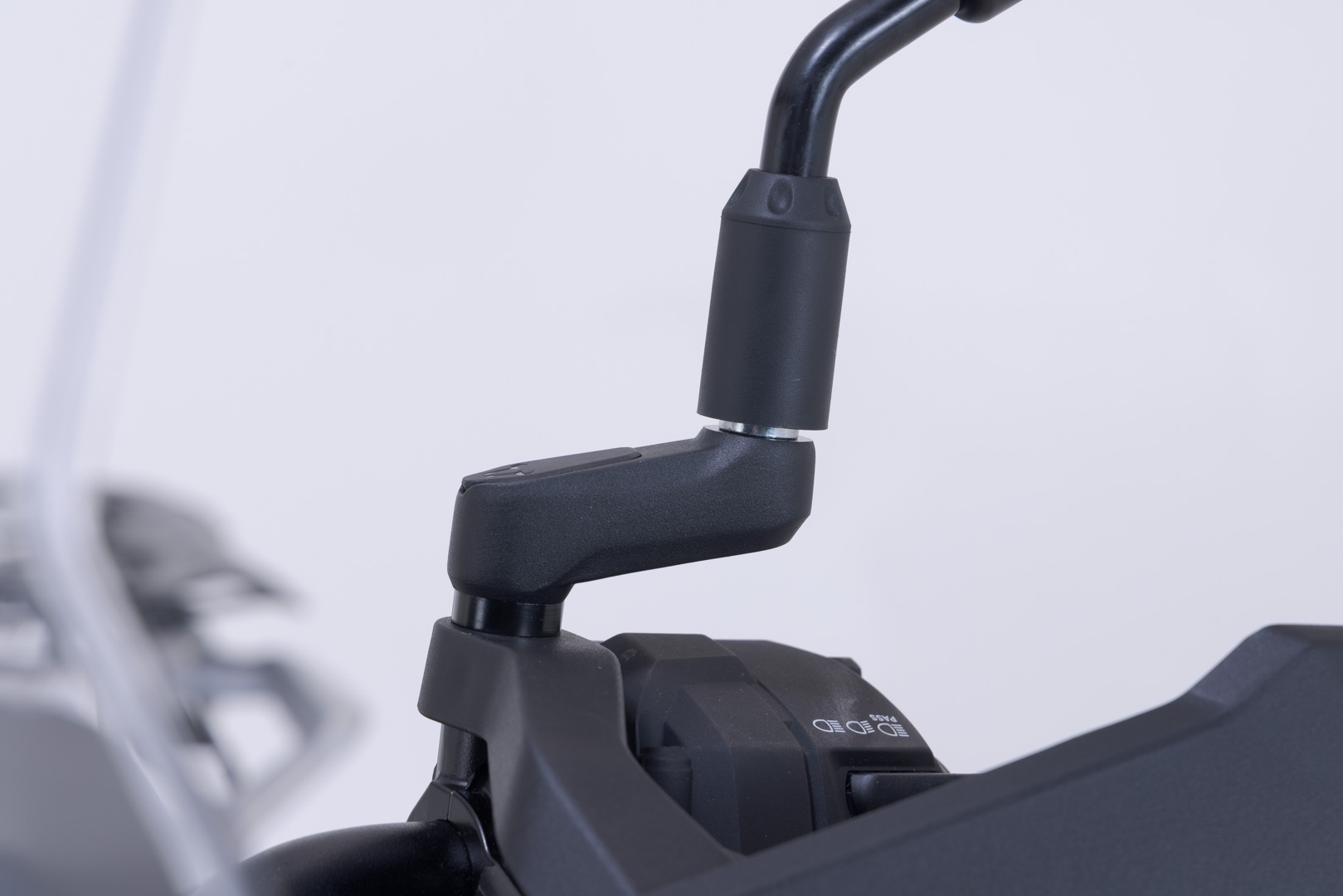 Sw-Motech Unisex Black Mirror Extension - Suzuki V-Strom 800De/1050De, Gsx-S1000gx.