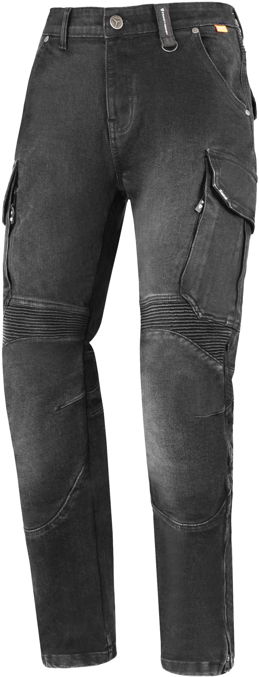 Seca Square II Jeans de moto, noir, taille 30 32 pour Hommes