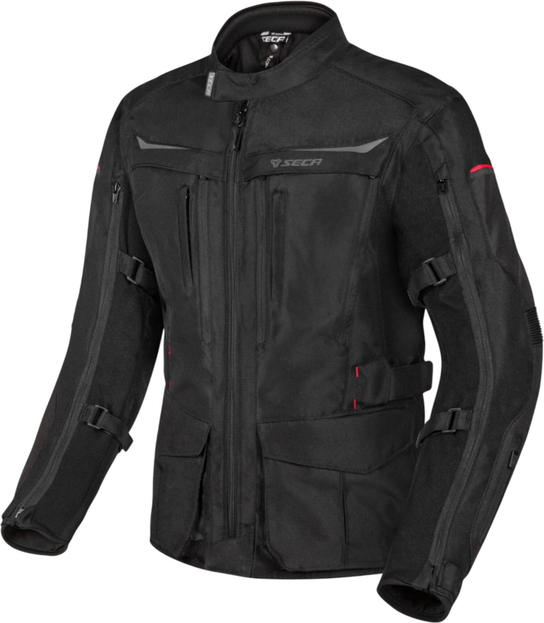 Seca Discovery Blouson textile de moto, noir, taille 4XL pour Hommes