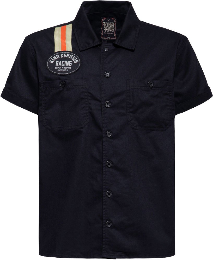 King Kerosin Hell Fire Workwear Overhemd met korte mouwen