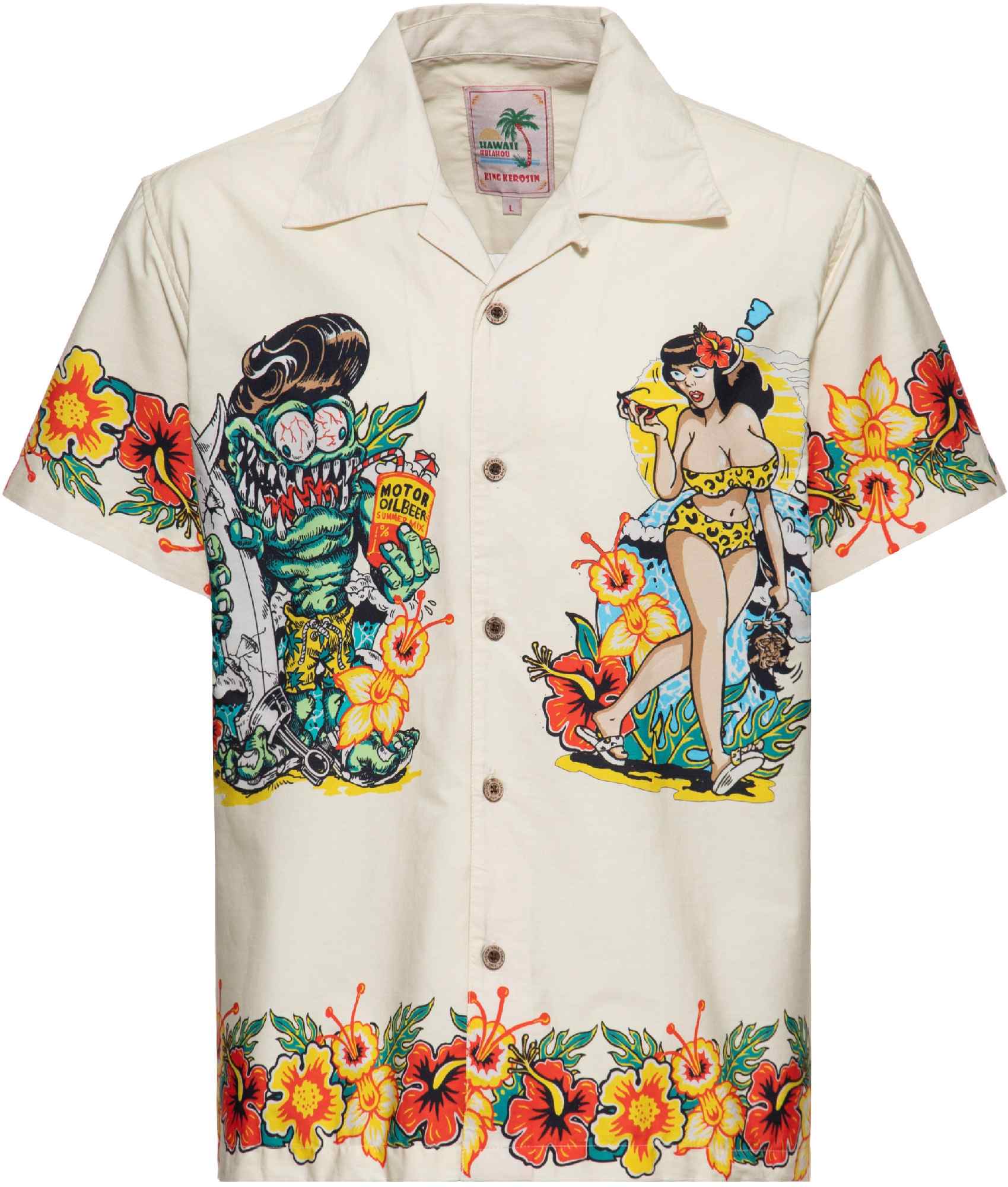 King Kerosin Men's I Make My Dreams Come Short Sleeve Shirt, Size 2XL For