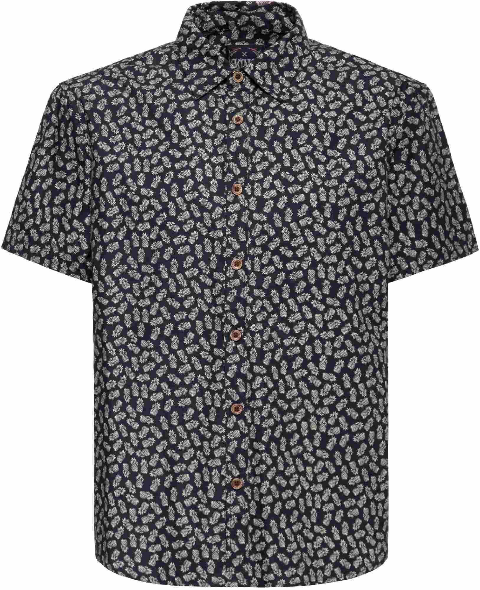King Kerosin Pineapple Short Sleeve Shirt, Size M for Men